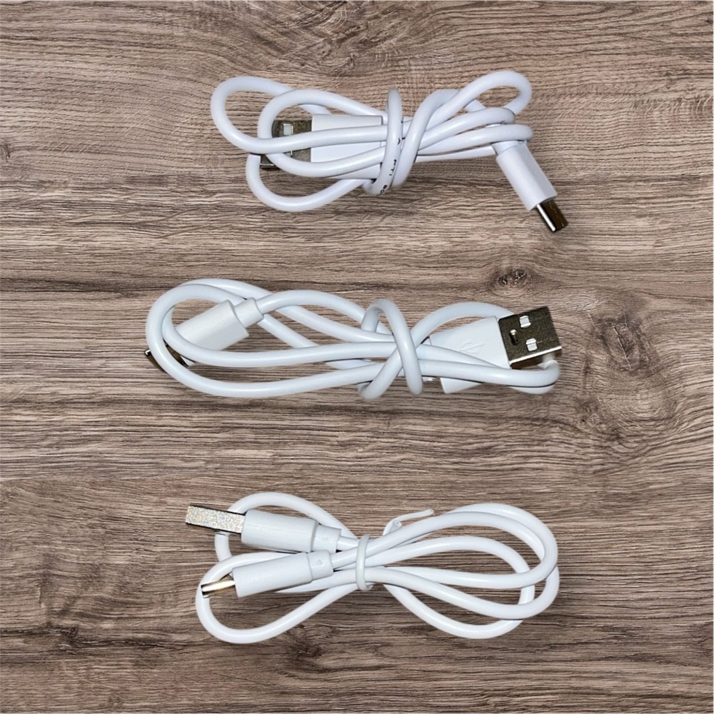Universal White Charging Cable Set